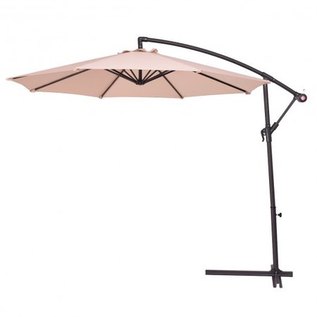 2.7m Outdoor Parasol Sun Shade Patio Cantilever Umbrella - Outdoor Umbrellas & Sunshades - Outdoor Living - Lawn & Garden - Home & Garden