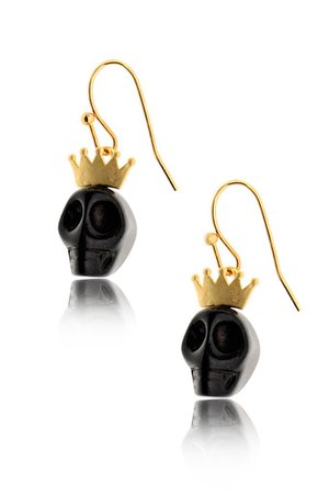 ANDREW HAMILTON CRAWFORD - BLACK KING Skull Earrings – PRET-A-BEAUTE.COM