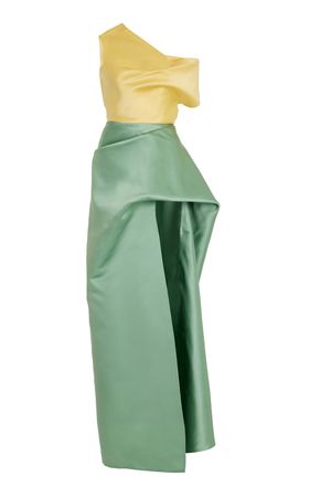 Oscar Winner Asymmetric Silk Gown By Rosie Assoulin | Moda Operandi
