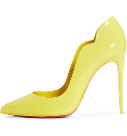 Christian Louboutin Hot Chick Scallop Pointed Toe Pump (Women) | Nordstrom