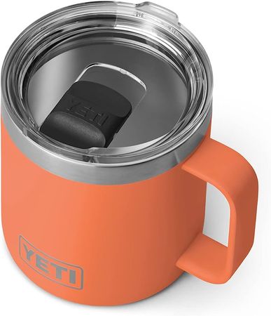 Amazon.com: YETI Rambler 14 oz Mug, Vacuum Insulated, Stainless Steel with MagSlider Lid, Seafoam : Sports & Outdoors
