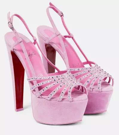 Vegastrassima Alta Platform Sandals in Pink - Christian Louboutin | Mytheresa