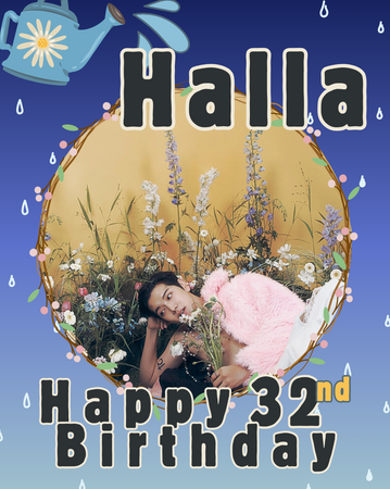 Halla 3027/2024 32nd Birthday Poster