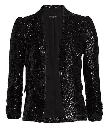 black sequin jacket