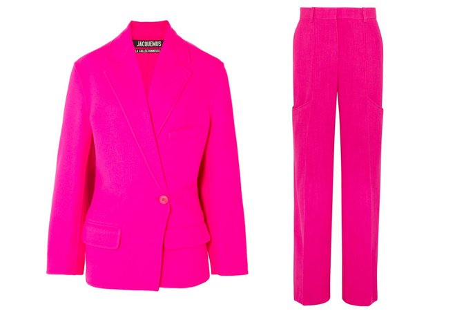 Pink Pants Suit