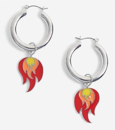flame earrings
