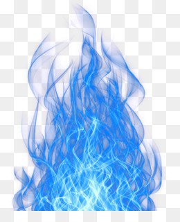 blue flames