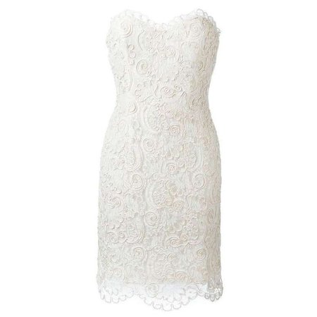 Chanel Strapless Lace Dress