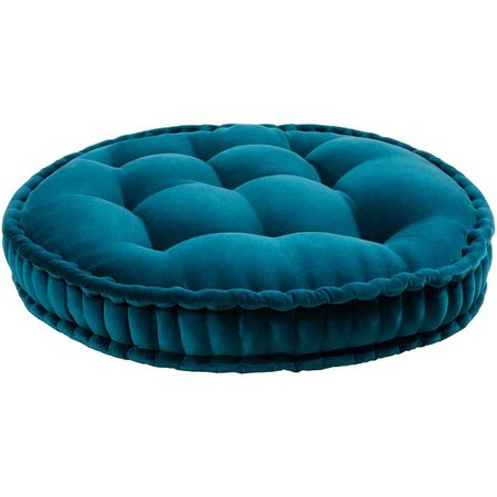 The Curated Nomad Atlanta 30-inch Tufted Velvet Floor Pillow - Overstock - 28593594