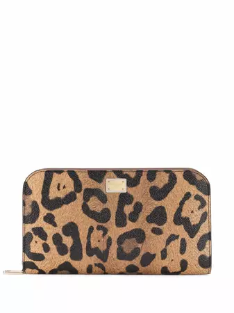Dolce & Gabbana Crespo leopard-print zip-around Wallet - Farfetch