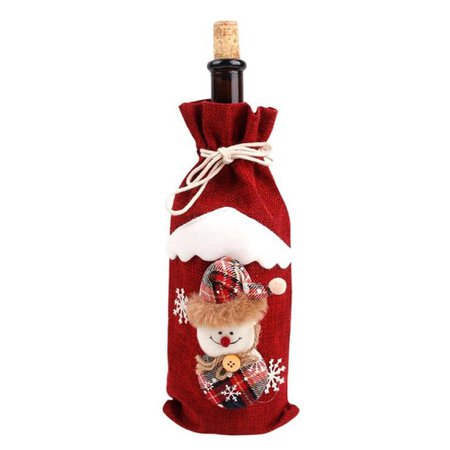 DressLily.com: Photo Gallery - Christmas Decorations Santa Claus Wine Bottle Cover Snowman Stocking Gift Holder