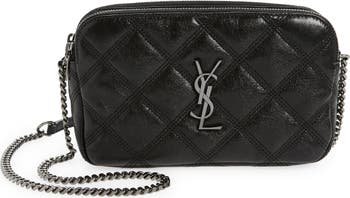 Saint Laurent Becky Diamond Quilted Leather Crossbody Bag | Nordstrom