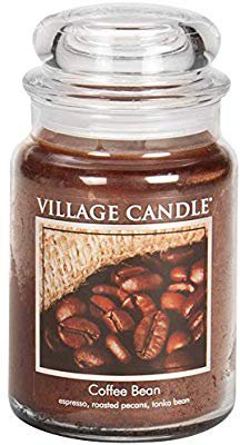 Amazon.com: Village Candle Coffee Bean 26 oz Glass Jar Scented Candle, Large: Home & Kitchen