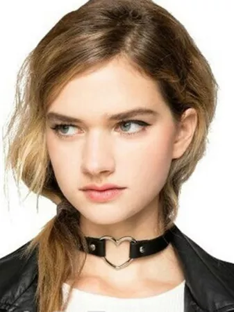 Black Pu Leather Choker Necklace | SHEIN USA