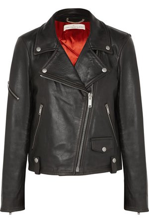 Golden Goose | Chiodo textured-leather biker jacket | NET-A-PORTER.COM