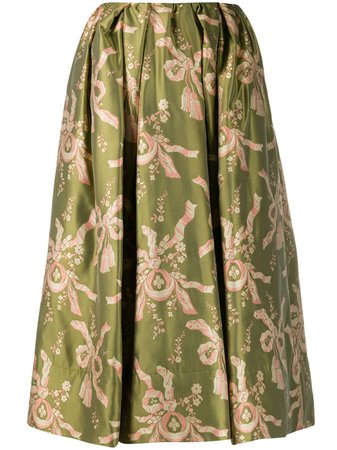 Simone Rocha Bow Print Flared Skirt - Farfetch