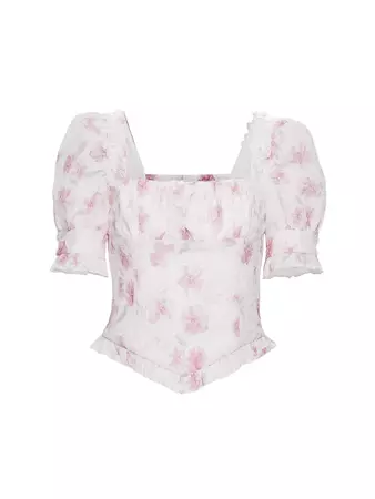Fluffy Flower Rose Retro Lace Frill Blouse Skirt - FRAGILE HEART – ARCANA ARCHIVE