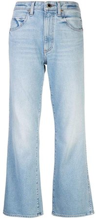 Khaite stonewashed flared jeans