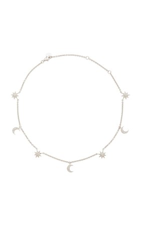 Shay 18K White Gold Diamond Necklace
