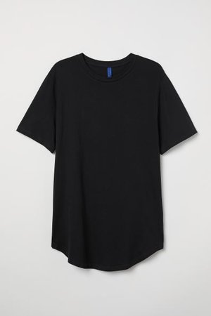 Long Fit T-shirt - Black - For All | H&M CA