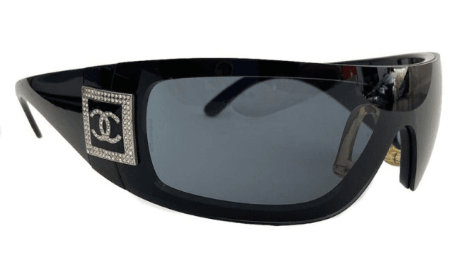 Chanel: #5085B Swarovski Crystal Logo Sunglasses (2005)