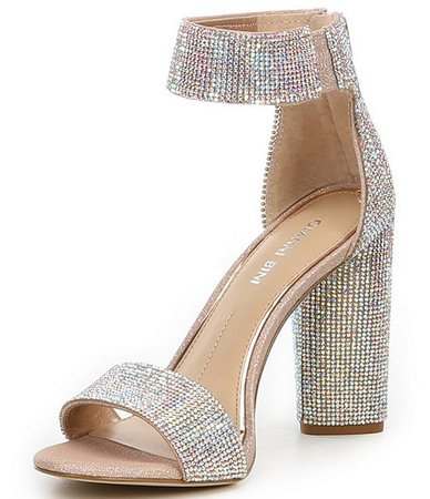 Gianni Bini Ronilynn Bling Jewel Embellished Sandals | Dillard's