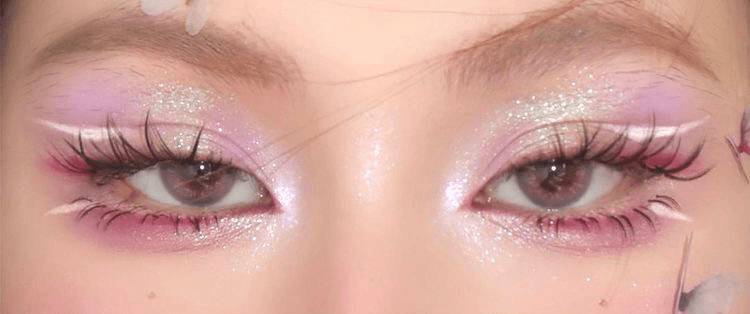 pink butterfly makeup