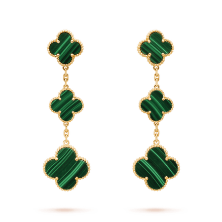 Magic Alhambra earrings, 3 motifs - VCARO2AG00- Van Cleef & Arpels
