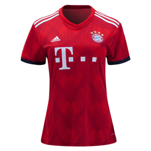 Bayern Munich 18/19 Women's Home Jersey by adidas - WorldSoccershop.com | WORLDSOCCERSHOP.COM