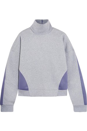 adidas by Stella McCartney | Jersey and stretch-scuba sweatshirt | NET-A-PORTER.COM