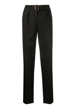 Chanel Pre-Owned, tapered belted trousers | Catalove