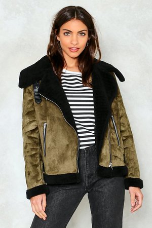 Bad Moon Rising Faux Suede Aviator Jacket | Shop Clothes at Nasty Gal!