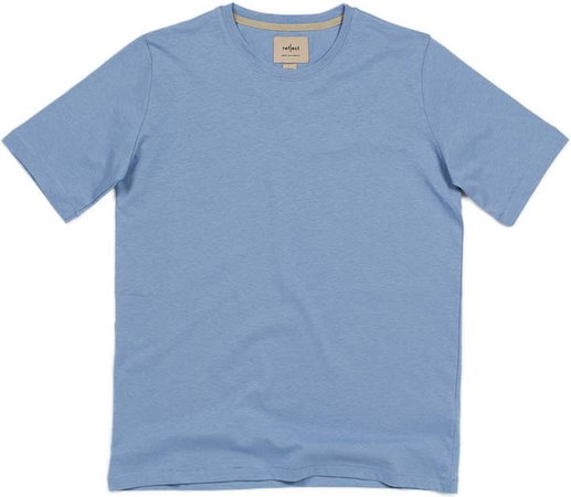 Reflect Studio - Soft Organic Cotton Crewneck Tshirt Baby Blue
