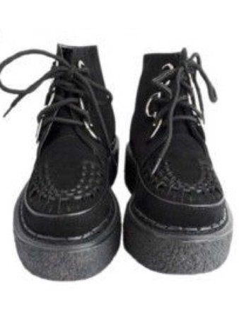 black platform shoes