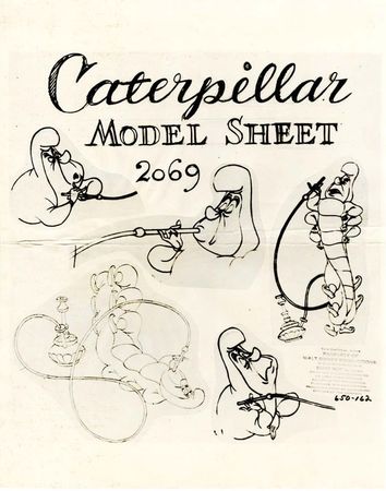 Caterpillar Model Sheet ~ Alice in Wonderland