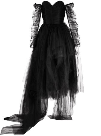 ANOUKI Tulle Queen Asymmetric Dress - Farfetch