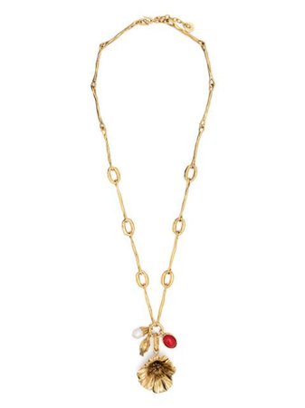 Goossens Talisman poppy flower necklace