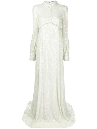 Erdem sequin-embellished long-sleeve Dress - Farfetch