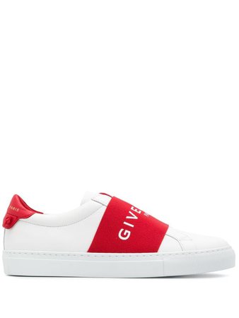 Shop white & red Givenchy logo strap sneakers with Express Delivery - Farfetch