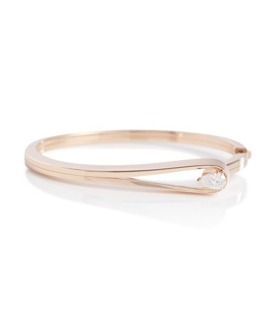 Repossi - Serti Inversé 18kt rose gold bracelet with diamond | Mytheresa