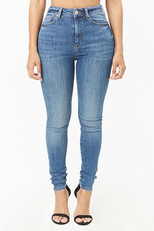 Premium High-Rise Skinny Jeans | Forever 21
