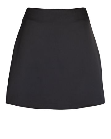 Proenza Schouler White Label Satin Mini Skirt in black | INTERMIX®