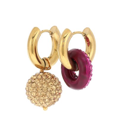 Timeless Pearly - 24kt gold-plated hoop earrings | Mytheresa