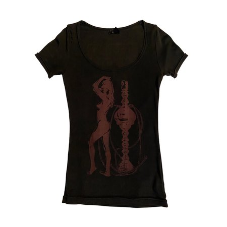 hysteric glamour naked woman hookah mesh top