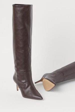 Knee-high Boots - Burgundy - Ladies | H&M US