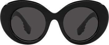 Burberry 49mm Round Sunglasses | Nordstrom