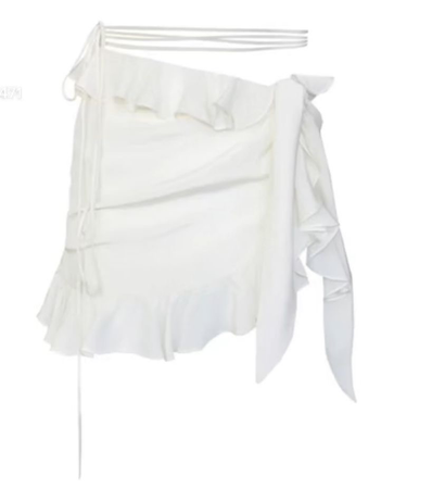 White skirt ruffle cr.pinterest