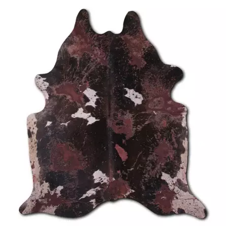 Foundry Select ACID WASHED HAIR ON COWHIDE DISTRESSED BROWN 3 - 5 M GRADE A | Wayfair