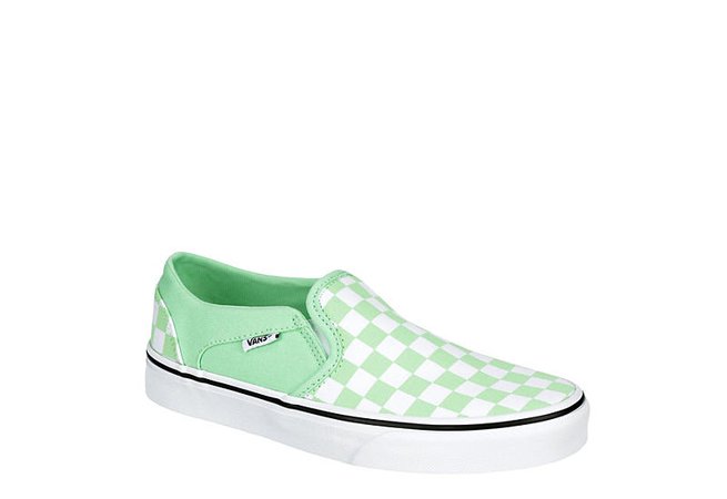 Green Vans Womens Asher Slip On Sneaker | Athletic | Rack Room Shoes
