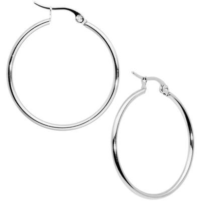 20mm Stainless Steel Hoop Earrings – BodyCandy